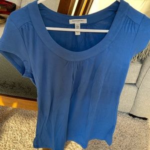 Blue Short Sleeve Banana Republic Top